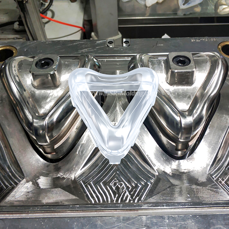 Silicone breathing mask