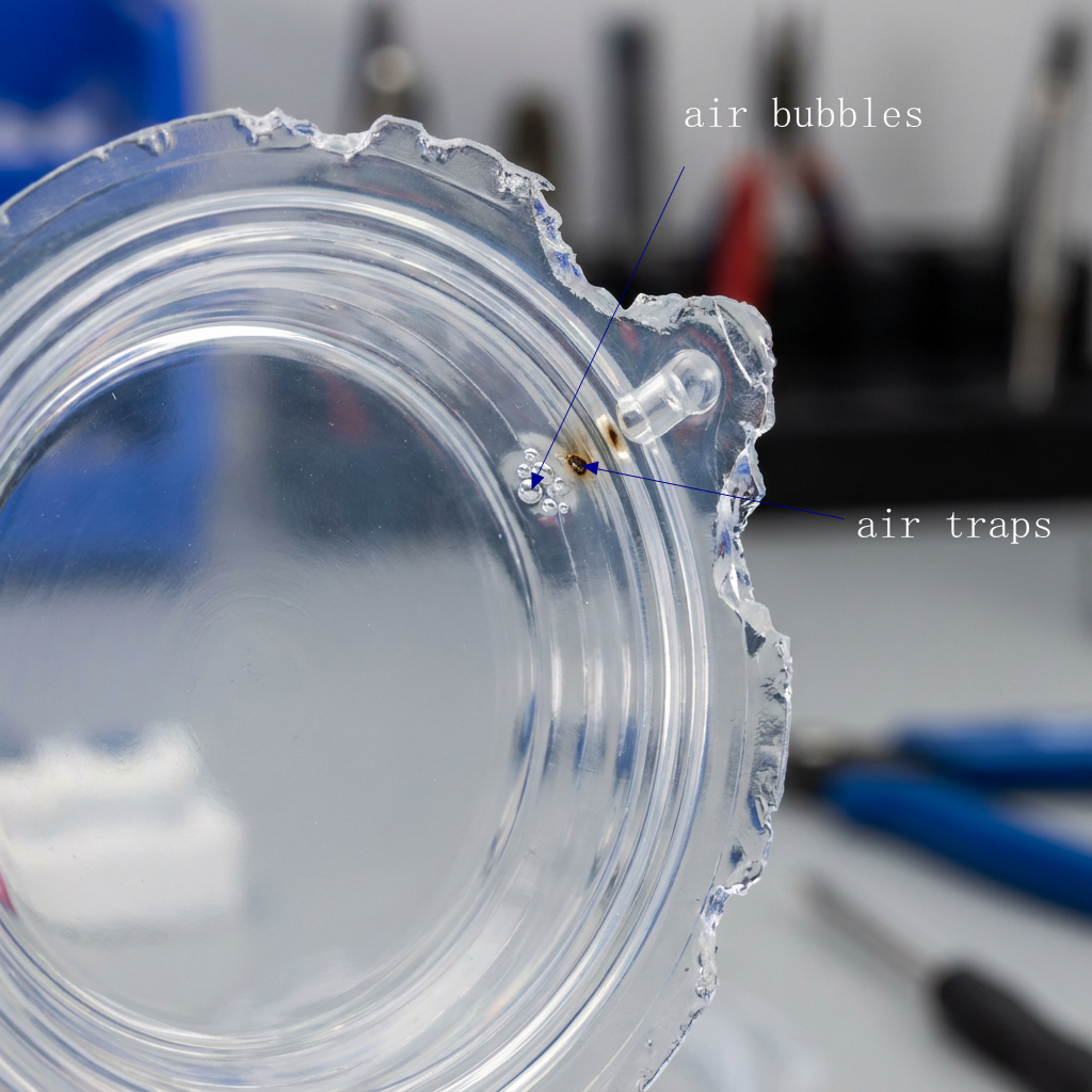 insufficient filling air entrapment defected lsr products