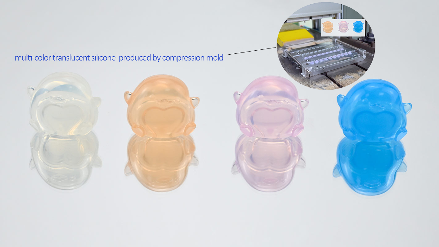 heat proof clear silicone made by compression mold