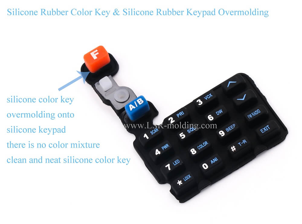 liquid silicone rubber overmolding