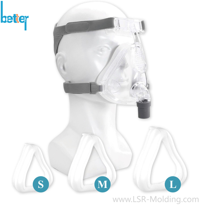 CPAP full face mask&nbsp;for BiPAP therapy treating&nbsp;central sleep apnea (CSA)