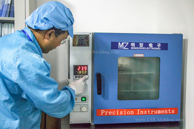 Oven for silicone injection molded parts