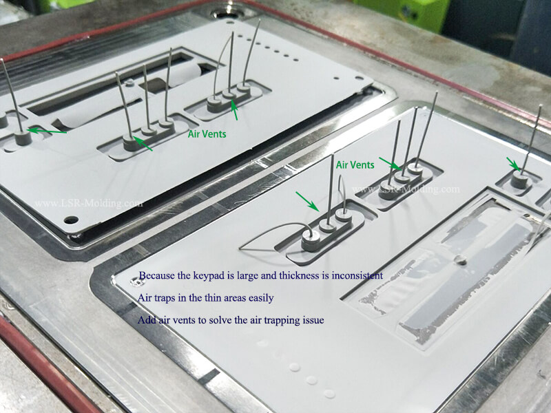 Silicone Keypad by LSR Injection Mould