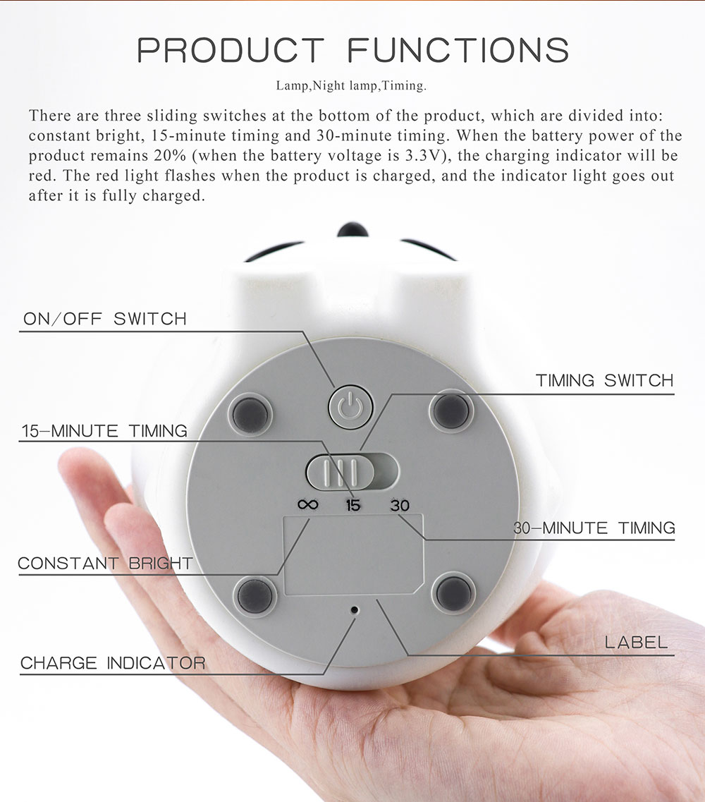 Rabbit Night Lamp for Kids