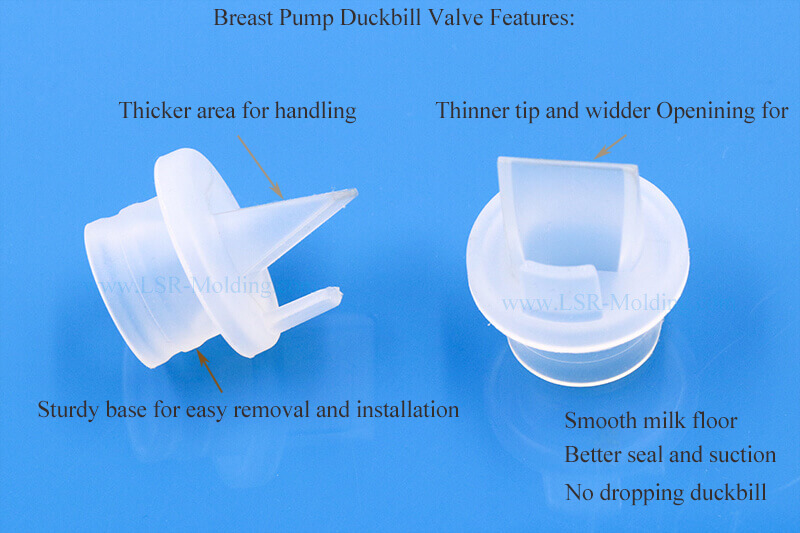 Food grade Breast Pump Duckbill Valve Features