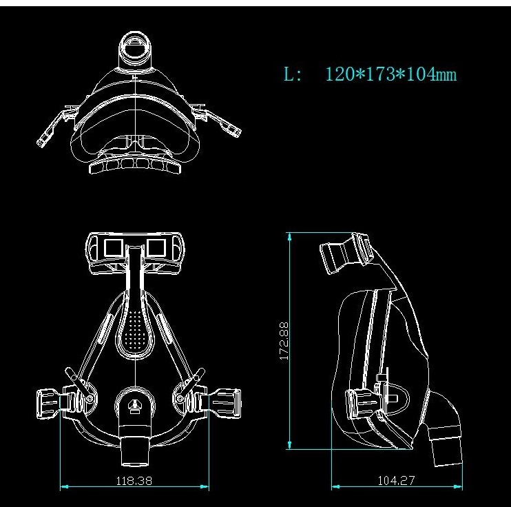Large Size CPAP Full Face Mask