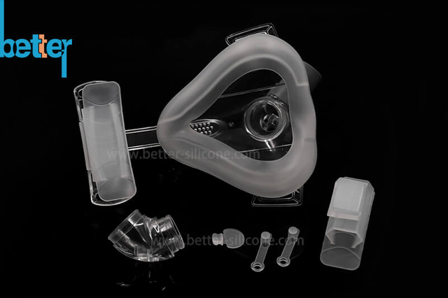 Liquid silicone mask by injection molding